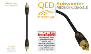 QED Profile QE5101 3m Kabel RCA do Subwoofera Salon Pozna Wrocaw - 2859221190