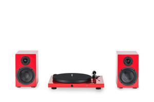 Pro-Ject Juke Box E Hi-Fi Set Speaker Box 5 Czerwony Zestaw Salon Pozna Wrocaw - 2859224035
