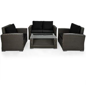 MEBLE OGRODOWE POLI RATTAN STӣ + SOFA + 2 KRZESA - 2853269496