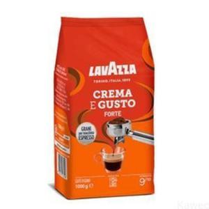 Lavazza Crema e Gusto Forte - kawa ziarnista 1kg / dua zawarto kofeiny - 2876398886