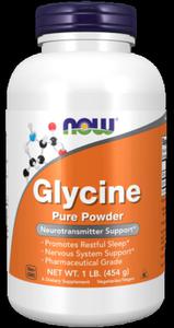 NOW FOODS Glycine pure powder 454g - Glicyna proszek - 2881243488