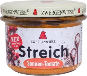 PASTA SONECZNIKOWA Z SUSZONYMI POMIDORAMI BEZGLUTENOWA BIO 180 g - ZWERGENWIESE - 2876168286