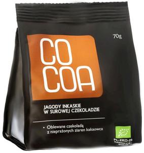 JAGODY INKASKIE W SUROWEJ CZEKOLADZIE BIO 70 g - COCOA - 2866179910