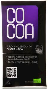 CZEKOLADA SUROWA WINIA-ACAI BIO 50 g - COCOA - 2871300745