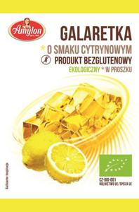 GALARETKA O SMAKU CYTRYNOWYM BIO 40 g - AMYLON - 2876870361