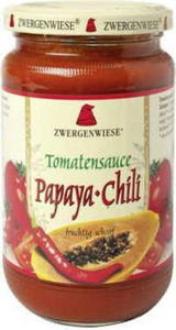 SOS POMIDOROWY PAPAYA-CHILI (PIKANTNY) BEZGLUTENOWY BIO 350 g - ZWERGENWIESE - 2864349756