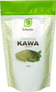 Kawa zielona mielona Green coffee Brazylia Santos 250g Intenson - 2876168333