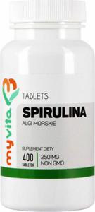 Spirulina 250mg 400 tabletek MyVita - 2875493597