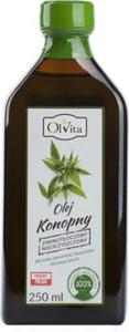 Olej konopny zimnotoczony nieoczyszczony 250ml OLVITA - 2878458460