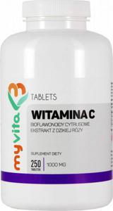 Witamina C 1000mg z ekstraktem z dzikiej ry i bioflawonoidami 250tab. MyVita - 2878201895