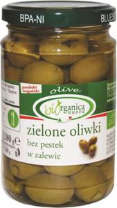 OLIWKI ZIELONE BEZ PESTEK W ZALEWIE BIO 280 g - BIORGANICA NUOVA - 2878802370