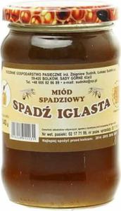 Miód spadziowy spad iglasta 500g Rodzinna Pasieka Sudnik