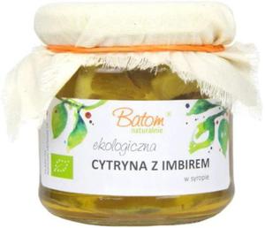 CYTRYNA Z IMBIREM W SYROPIE BIO 220 ml - BATOM