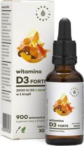 Witamina D3 Forte 2000IU krople 30ml Aura Herbals - 2876870437