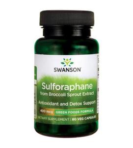 Sulforaphane Sulforafan kieki broku 400 mcg 60 kapsuek SWANSON