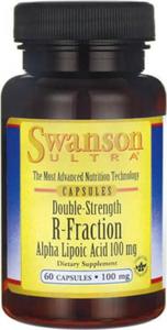 R-ALA kwas R-alfa liponowy R-fraction Alpha Lipoic Acid 100mg 60 kapsuek SWANSON - 2875088217