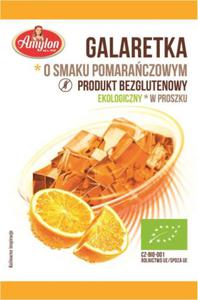 GALARETKA O SMAKU POMARACZOWYM BIO 40 g - AMYLON - 2876870441