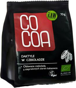 DAKTYLE W SUROWEJ CZEKOLADZIE BIO 70 g - COCOA - 2877543445