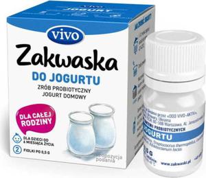 Jogurt domowy VIVO ywe kultury bakterii opakowanie 2 x 0,5g ZAKWASKI VIVO - 2874408827