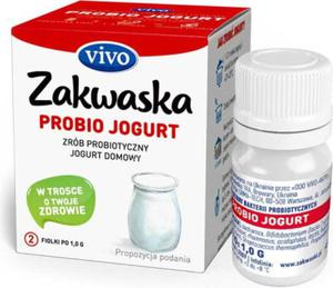 Jogurt domowy PROBIO jogurt ywe kultury bakterii probiotyk opakowanie 2 x 1g ZAKWASKI VIVO