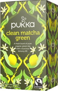 Herbata Clean Matcha Green Bio 20 saszetek Pukka - 2876284509