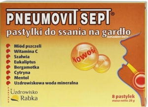 Pneumovit Sept pastylki do ssania na gardo 28g GorVita - 2877543472