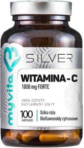 Witamina C Forte z dzik r i bioflawonoidami 1000mg 100 kapsuek MyVita Silver Pure - 2876870489