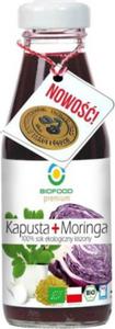 Sok z czerwonej kapusty kiszonej z moring BIO 200 ml - Bio Food