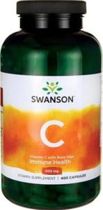 Witamina C kwas l-askorbinowy z dzik r Vitamin C with Rose Hips 500mg 400 kapsuek SWANSON - 2874505960