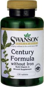 Multiwitamina bez elaza Century Formula without Iron 130 tabletek SWANSON - 2877543495