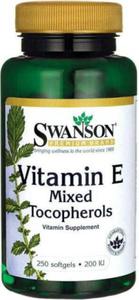 Witamina E 200IU mieszanka tokoferoli Vitamin E Mixed Tocopherols 250 kapsuek SWANSON - 2875493636