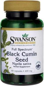 Nasiona czarnego kminu czarnuszki FS Black Cumin Seed 400mg 60 kapsuek SWANSON - 2874505965