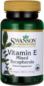 Witamina E 400 IU mieszanka tokoferoli Vitamin E mixed tocopherols 100 kapsuek SWANSON - 2877431195