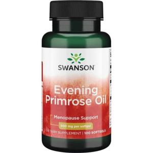 Olej z wiesioka dwuletniego Evening Primrose Oil EFAs 500mg 100 kapsuek Swanson - 2878202020