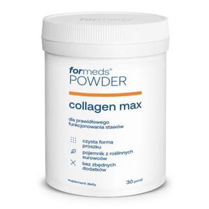 POWDER collagen max + Kwas hialuronowy + Witamina C + K2D3 30 porcji 156g ForMeds - 2873108136