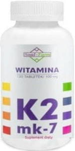 WITAMINA K2mk7 100 mcg 120 TABLETEK - SOUL FARM - 2877227636