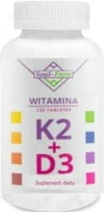 WITAMINA K2mk7+D3 120 TABLETEK - SOUL FARM - 2876578289