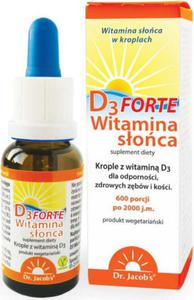 Witamina Soca D3 2000IU forte krople 20ml DR. JACOB'S - 2864703851