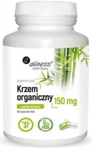 Krzem organiczny z pdw bambusa Si 150mg 100 kapsuek Aliness - 2877998974