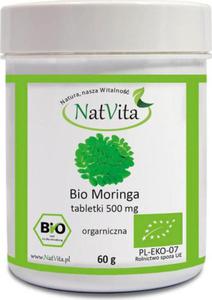 Bio Moringa organiczna 500mg 120 tabletek 60g NatVita - 2877543509