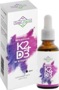 WITAMINA K2+D3 W KROPLACH (100mcg+2000IU) 30 ml - SOUL FARM - 2877227666