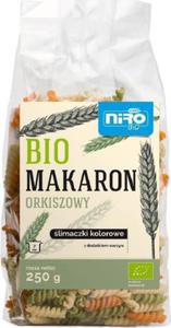 MAKARON (ORKISZOWY TRJKOLOROWY) LIMACZKI BIO 250 g - NIRO - 2861183694