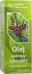 Olej cedrowy syberyjski 100ml Pro Aktiv - 2878802498