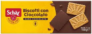 Biscotti con cioccolato herbatniki czekoladowe bezglutenowe 150 g Schar - 2875296979
