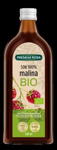 Malina sok 100% bez cukru BIO 500 ml Premium Rosa - 2872990672