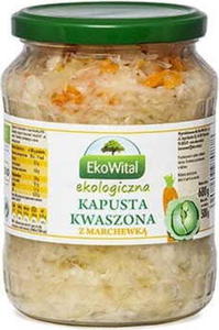 Kapusta kwaszona z marchewk BIO 680 g / 500 g EkoWital - 2872990674