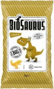 Chrupki kukurydziane Dinozaury o smaku serowym bezglutenowe BIO 4x15 g BioSaurus - 2872990868