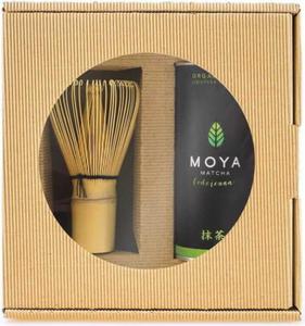 Herbata zielona zestaw matcha w proszku codzienna BIO 30 g + mioteka bambusowa chasen - Moya Matcha - 2877431269