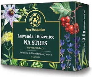 Lawenda i reniec na stres 30 kapsuek Herbal Monasterium - 2875178602