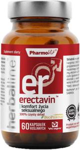 Erectavin z dodatkiem BioPerine 60 kapsuek Vcaps PharmoVit Herballine - 2861185874